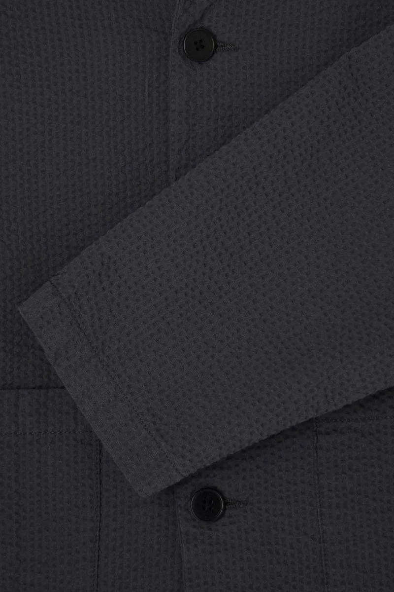 Edwin Edison Seersucker Blazer (Dark Grey) - Image 8