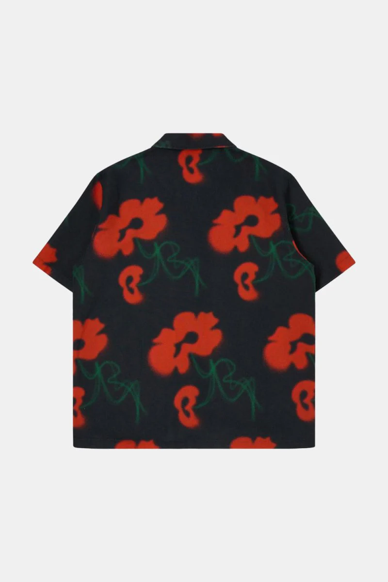 Edwin Garden Society Short Sleeve Shirt (Red/Black) - Image 5