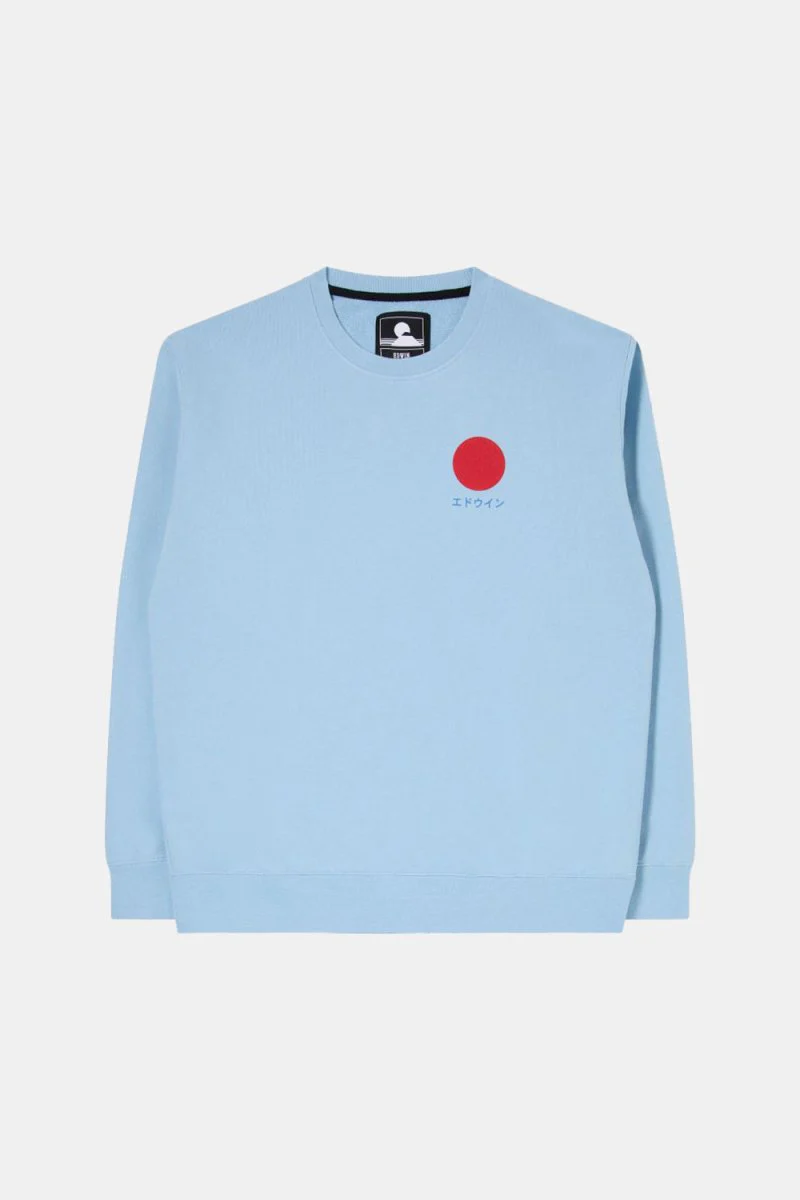 Edwin Japanese Sun Heavy Felpa Sweat (Placid Blue) - Image 3