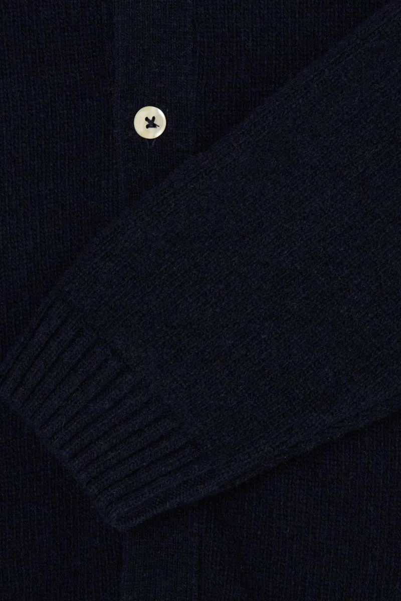 Edwin Mars Polo Cardigan (Navy) - Image 6
