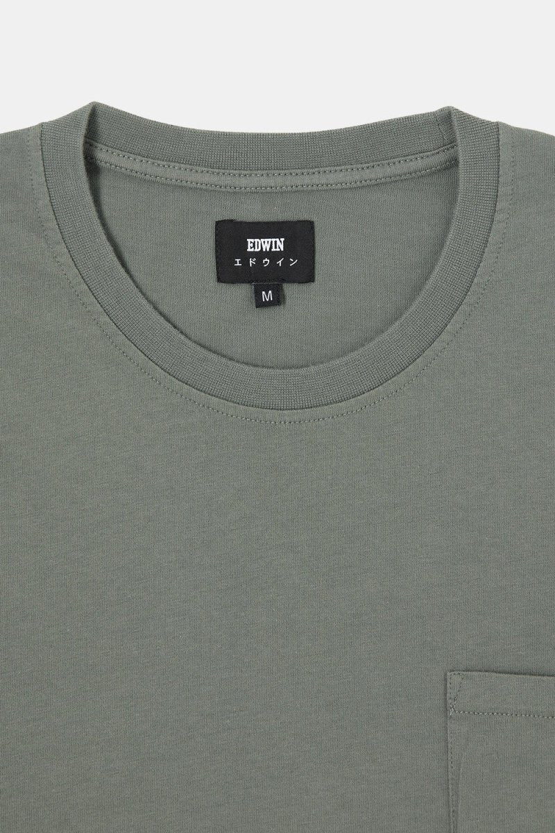 Edwin Pocket T-Shirt (Castor Gray) - Image 2