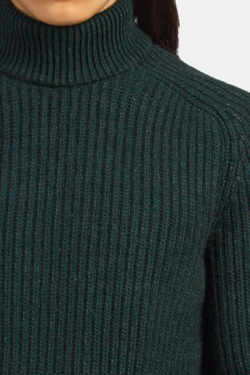 Edwin Roni High Collar Sweatshirt (Kombu Green) - Image 11