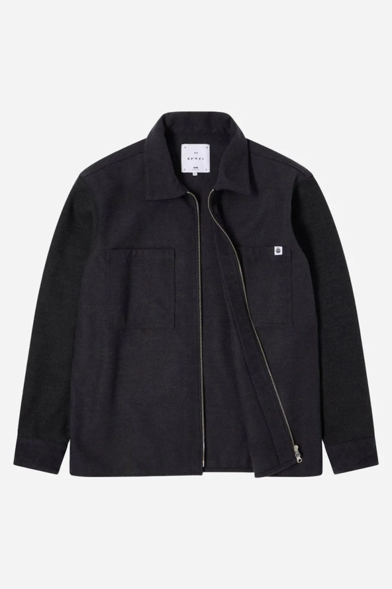 Edwin Snug Overshirt (Dark Grey Marl) - Image 2