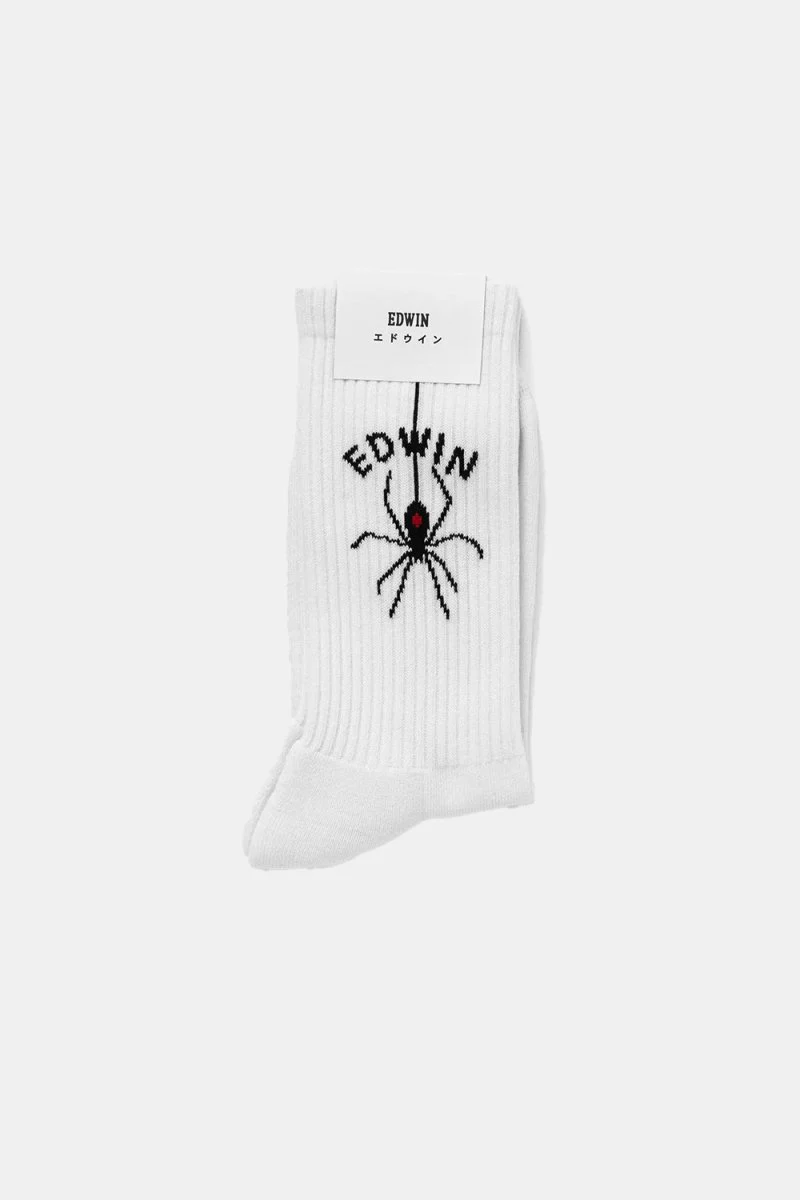 Edwin Spider Socks (White) - Image 3