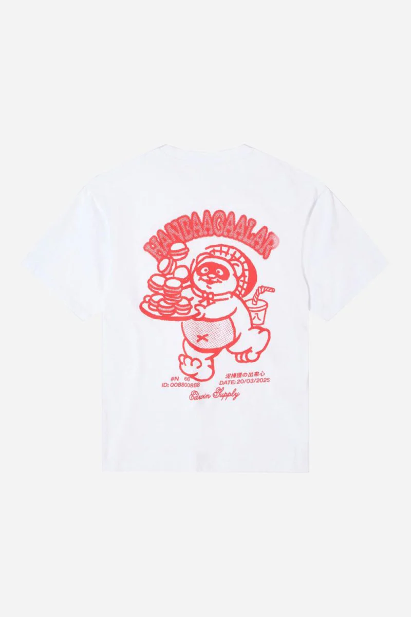 Edwin Tanuki T-Shirt (White) - Image 4