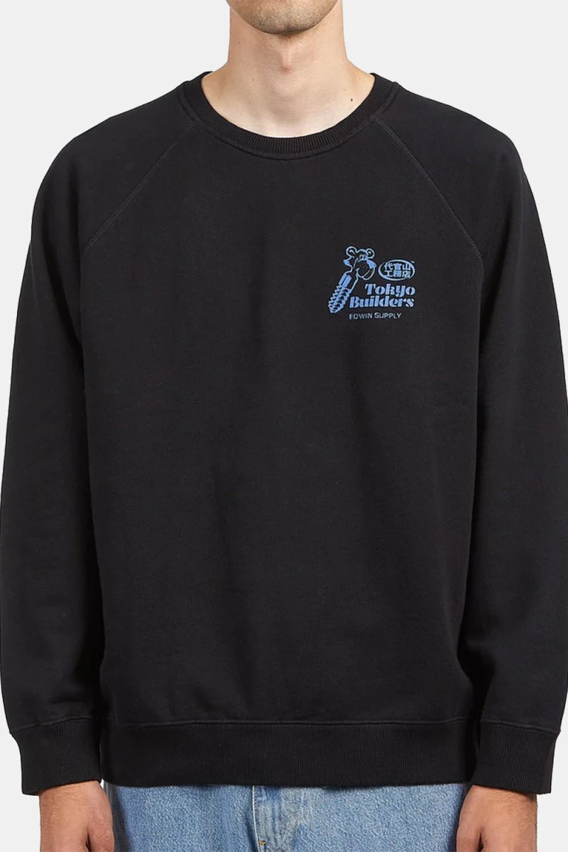 Edwin Tokyo Builders Heavy Sweatshirt (Black)
