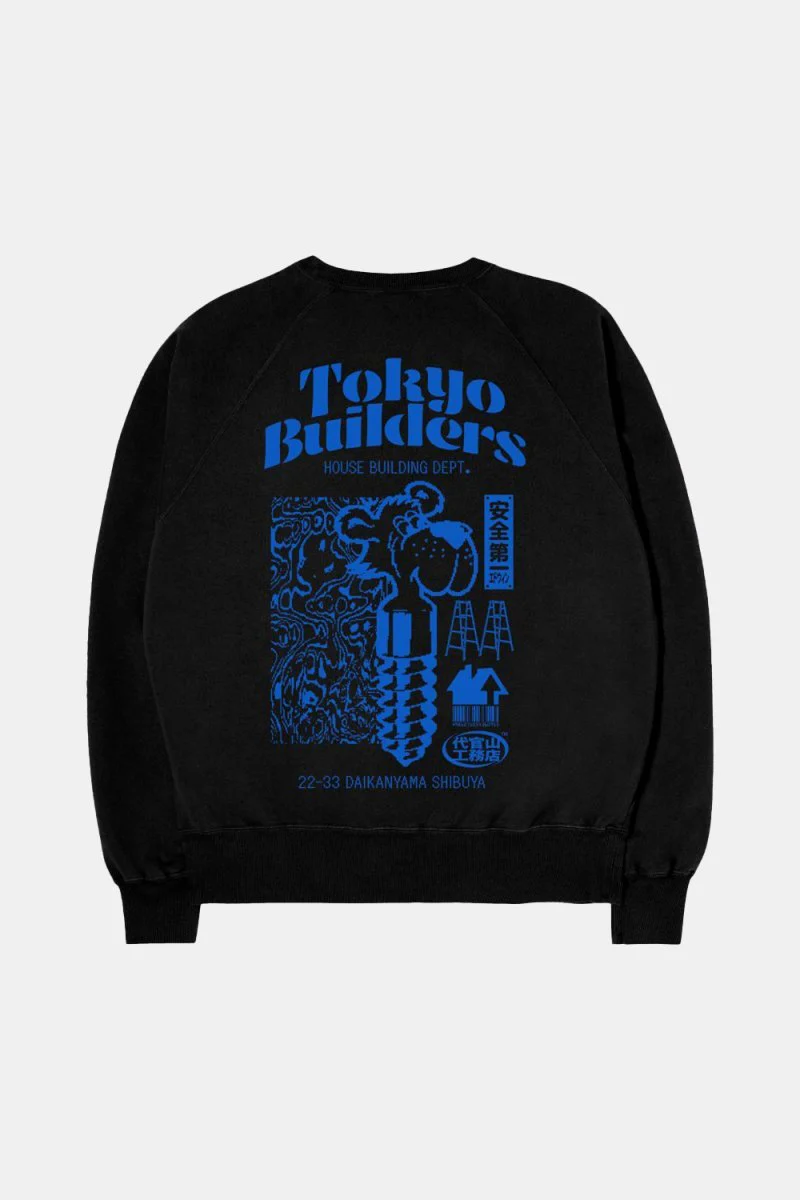 Edwin Tokyo Builders Heavy Sweatshirt (Black) - Image 4