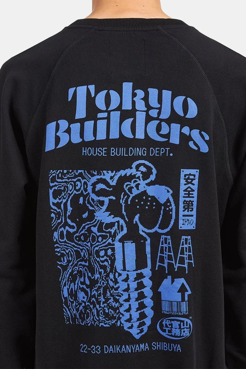 Edwin Tokyo Builders Heavy Sweatshirt (Black) - Image 6
