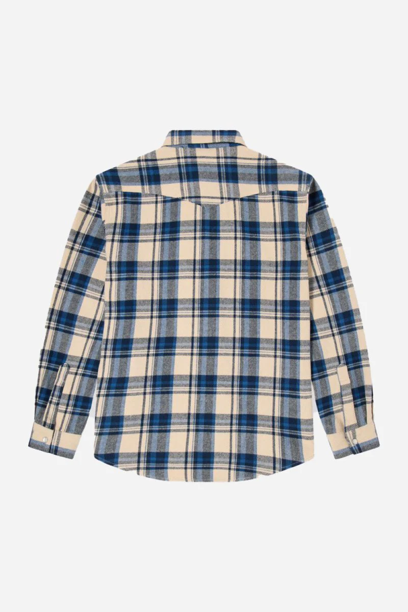 Edwin Work Long Sleeve Shirt (Navy/Green) - Image 3