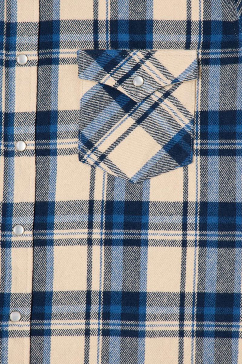 Edwin Work Long Sleeve Shirt (Navy/Green) - Image 5