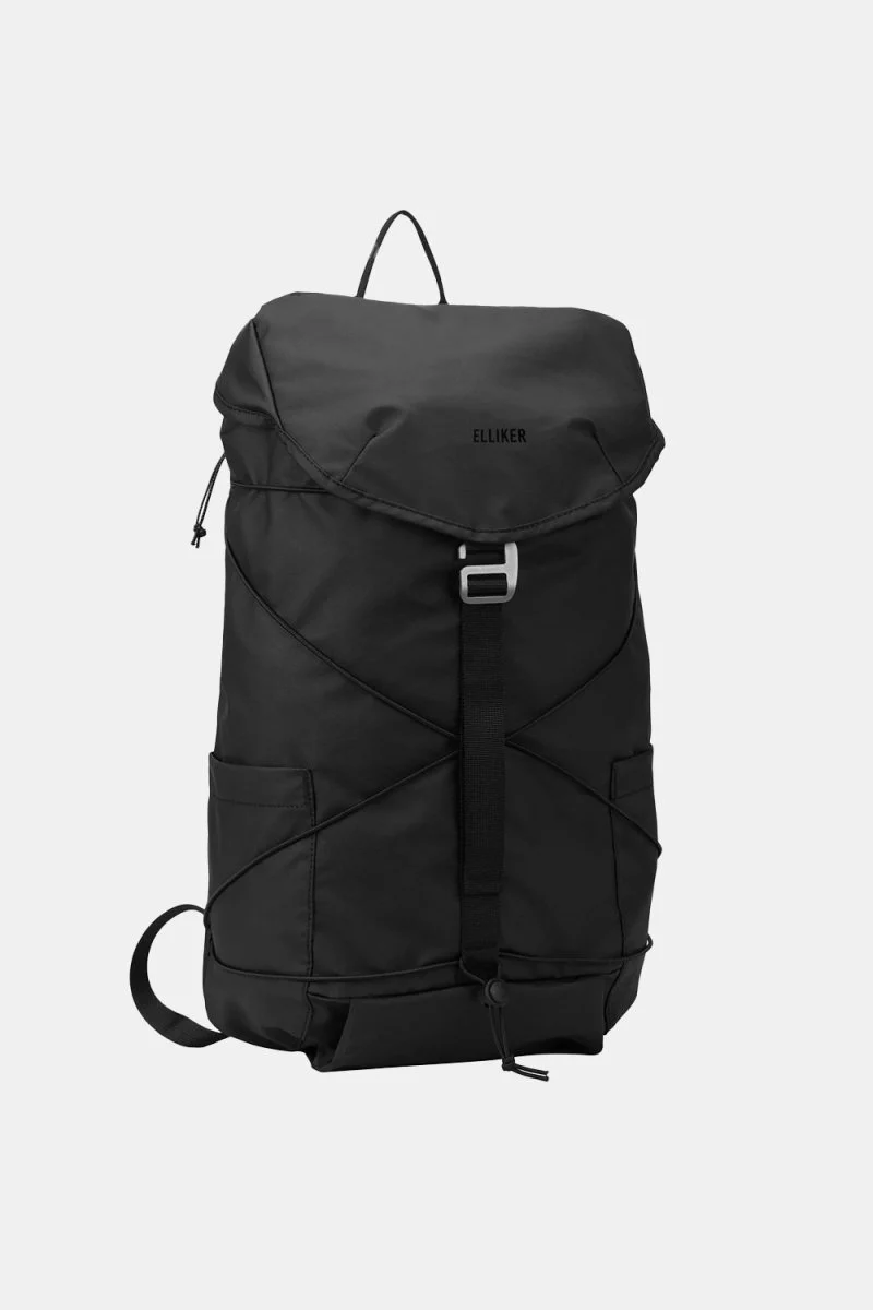 Elliker Wharfe Flap Over Backpack 22L (Black) - Image 3