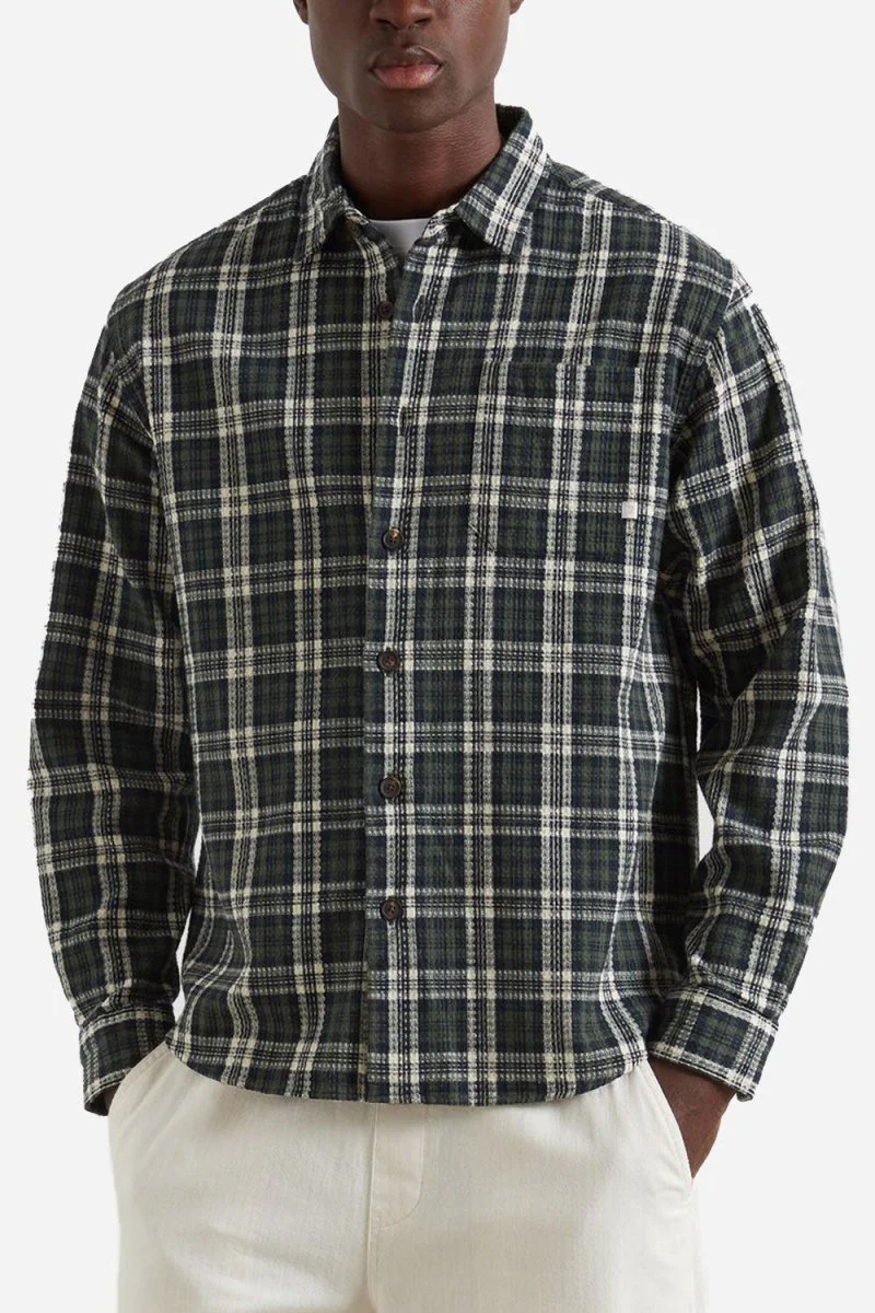 Farah Hardaker Long Sleeve Check Shirt (Rosemary)