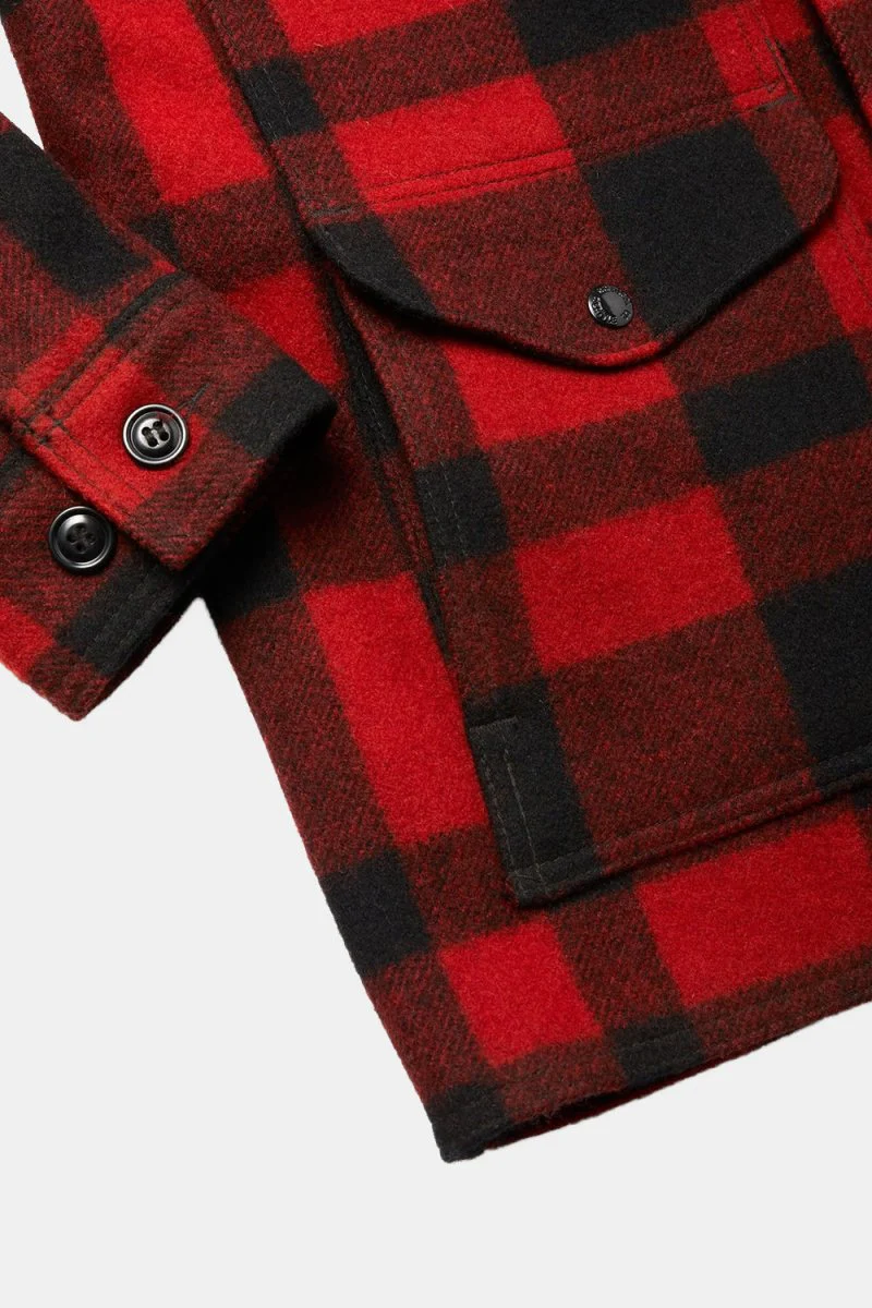 Filson Mackinaw Wool Cruiser Jacket (Red/Black Plaid) - Image 9