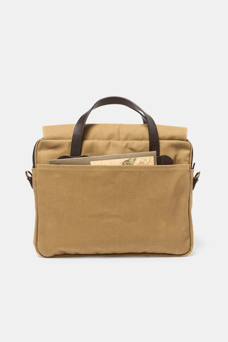 Filson Rugged Twill Original Briefcase (Tan) - Image 2