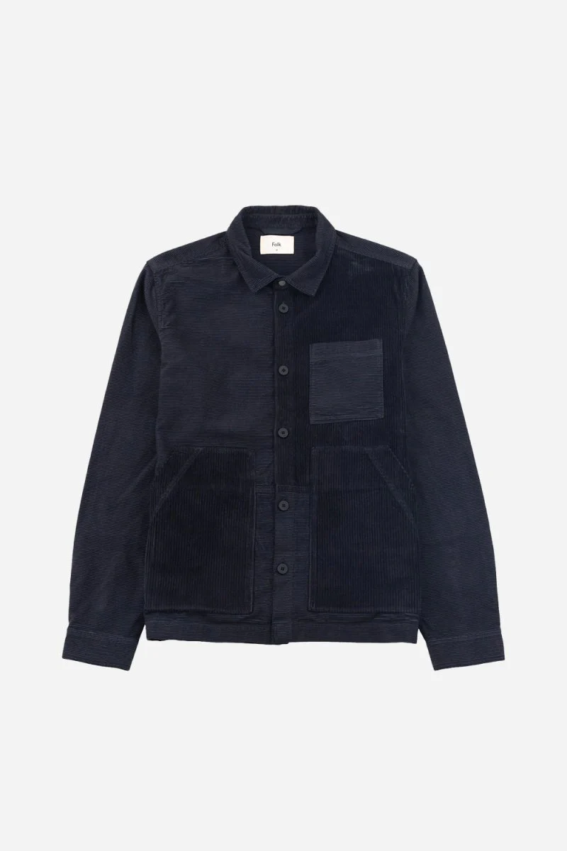 Folk Assembly Worker Jacket (Soft Black Cord Mix)