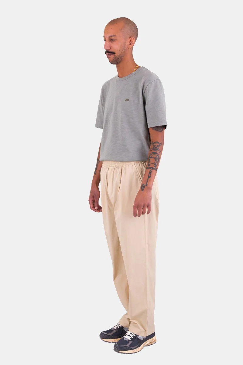 Folk Drawcord Loose Trouser (Light Stone) - Image 9