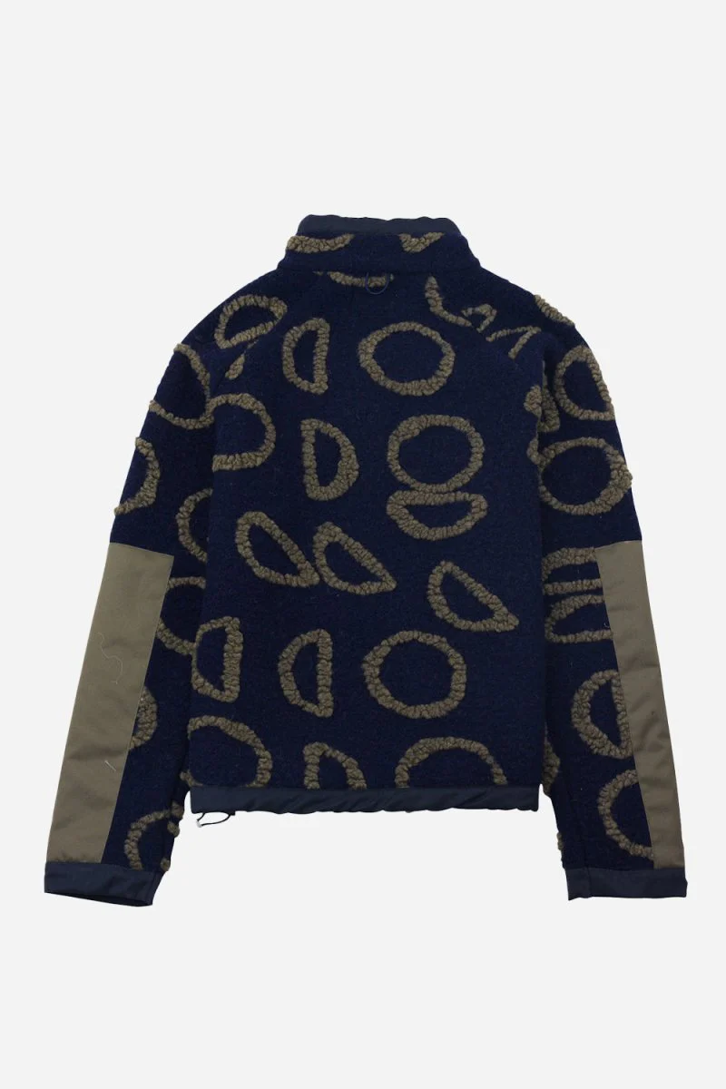 Folk Signal Fleece (Navy Circle Jacquard) - Image 5