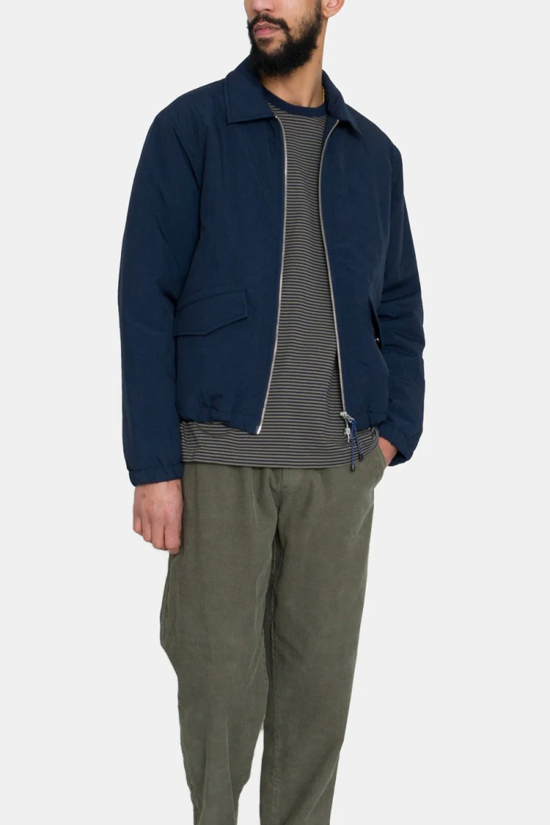 Folk Wadded Bomber Jacket (Navy Ripstop Nylon) - Image 5