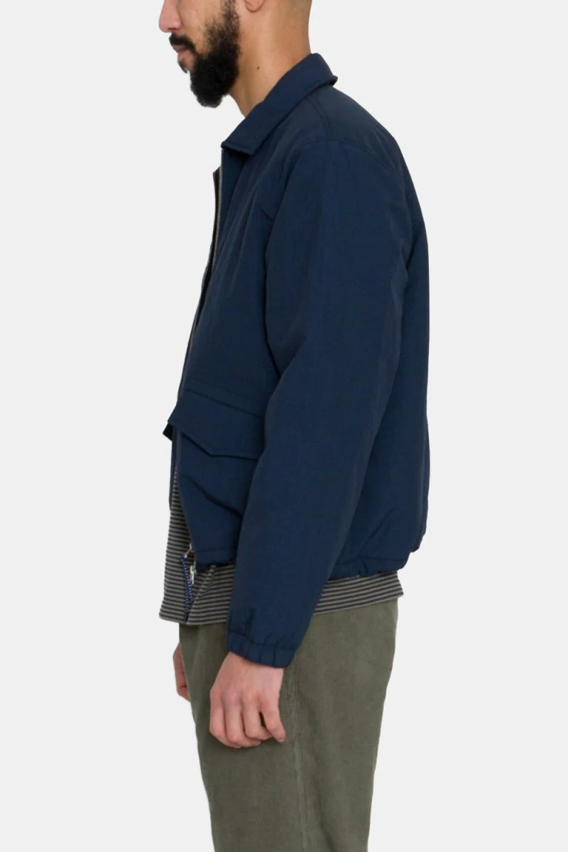 Folk Wadded Bomber Jacket (Navy Ripstop Nylon) - Image 6