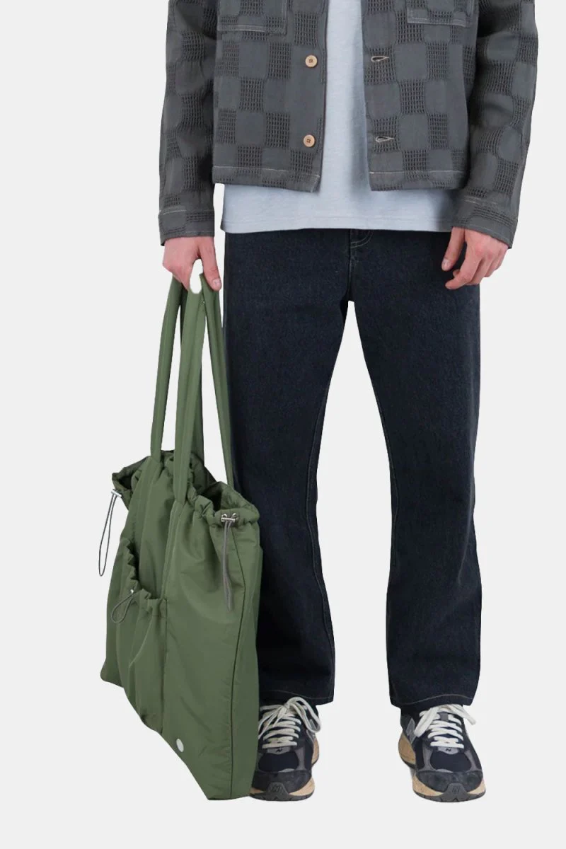 Folk Wadded Tote Bag (Sage) - Image 3