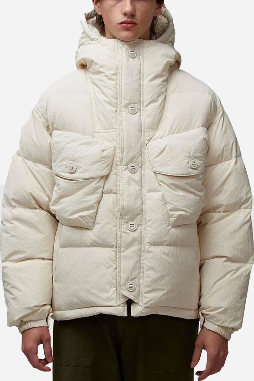 Frizmworks Smock Puffer Down Parka (Cream)