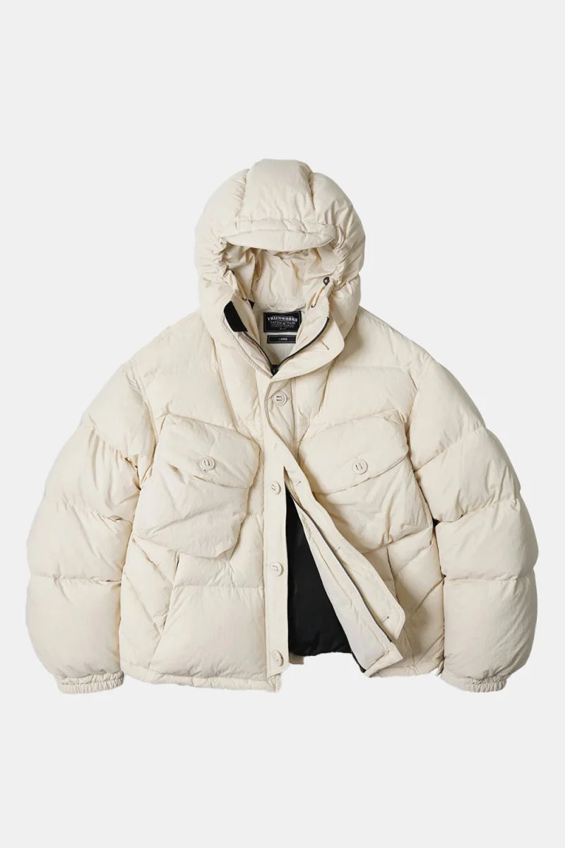 Frizmworks Smock Puffer Down Parka (Cream) - Image 6