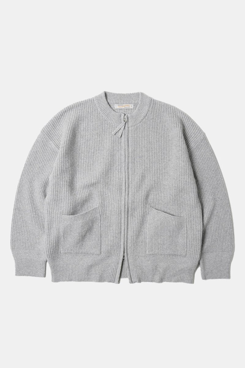Frizmworks Wool Deck Zipup Cardigan (Light Grey)