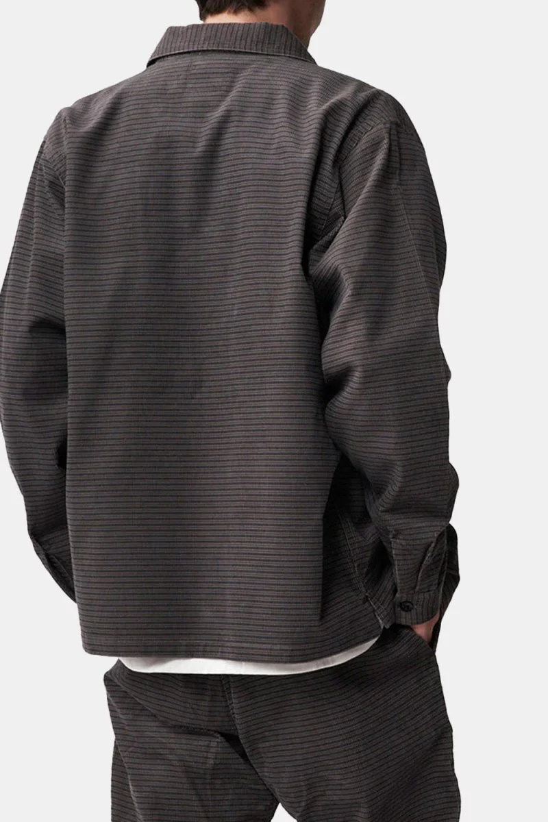 Gramicci Grid Cord Zip Shirt (Grey) - Image 3