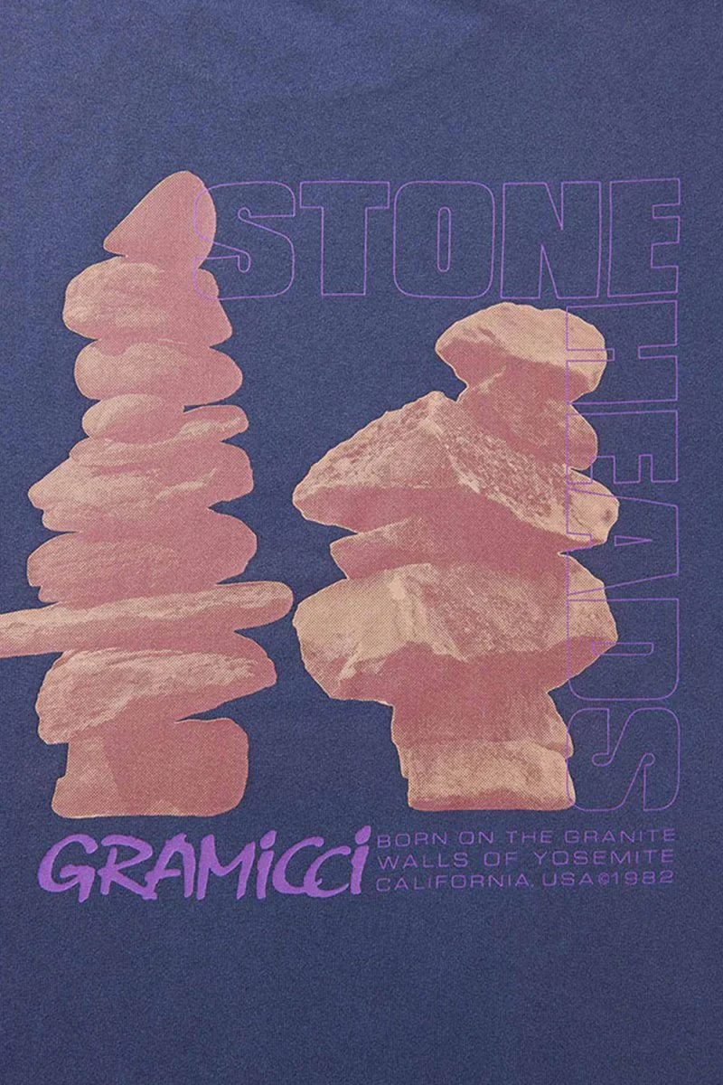 Gramicci Stoneheads T-Shirt (Navy Pigment) - Image 5