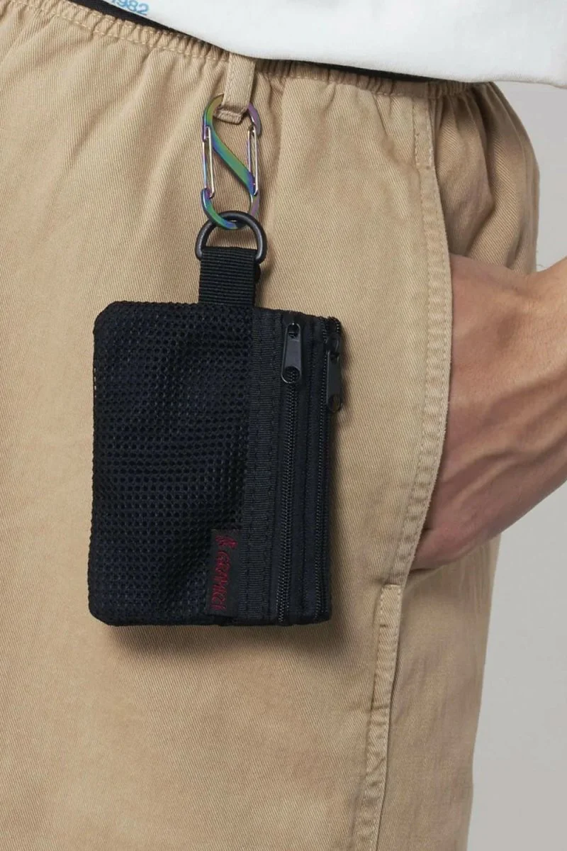 Gramicci Utility Ripstop Mesh Zip Wallet (Black) - Image 2