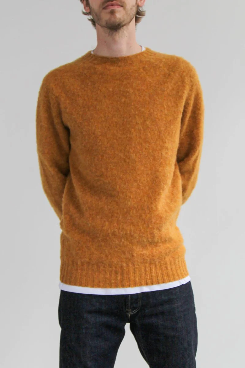 Half Dozen Shaggy Double-Brushed Crew (Cumin Orange) - Image 3