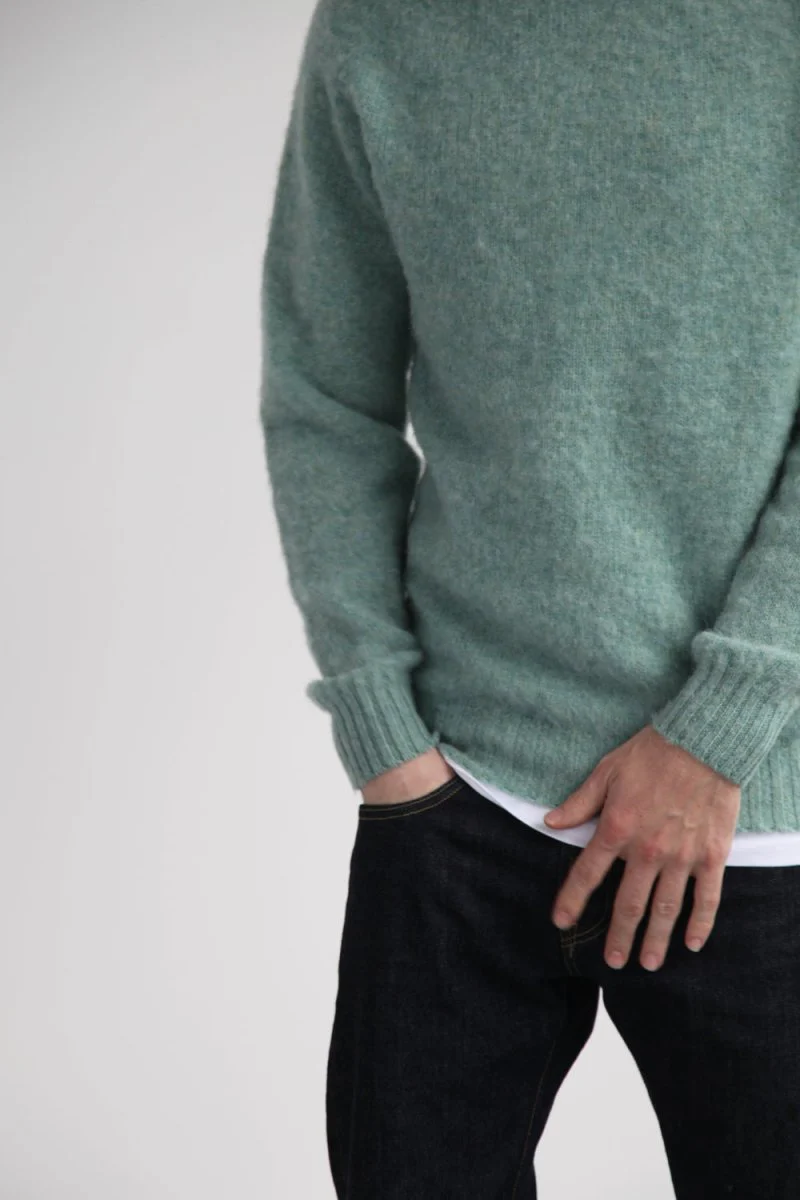 Half Dozen Super Soft Double Brushed Crew Neck (Sea Pearl) - Image 3