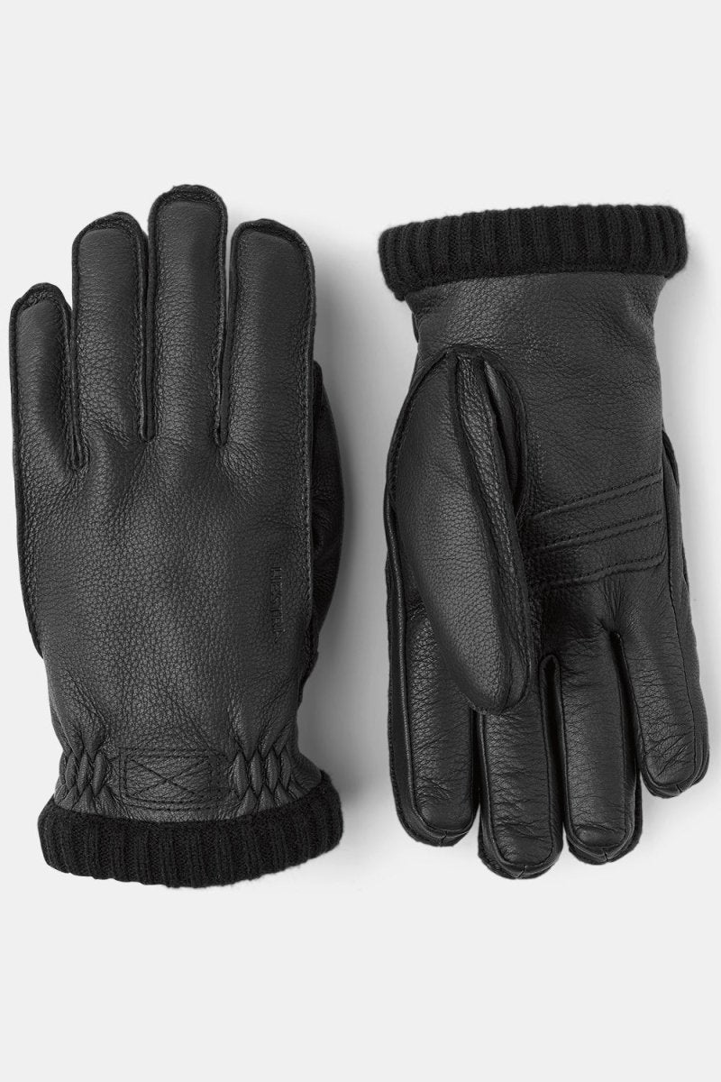 Hestra Deerskin Primaloft Rib Gloves (Black)