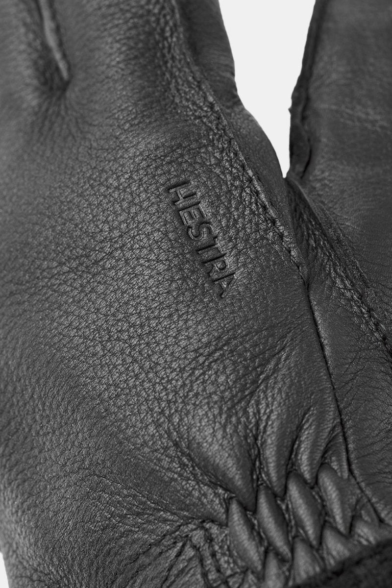 Hestra Deerskin Primaloft Rib Gloves (Black) - Image 2