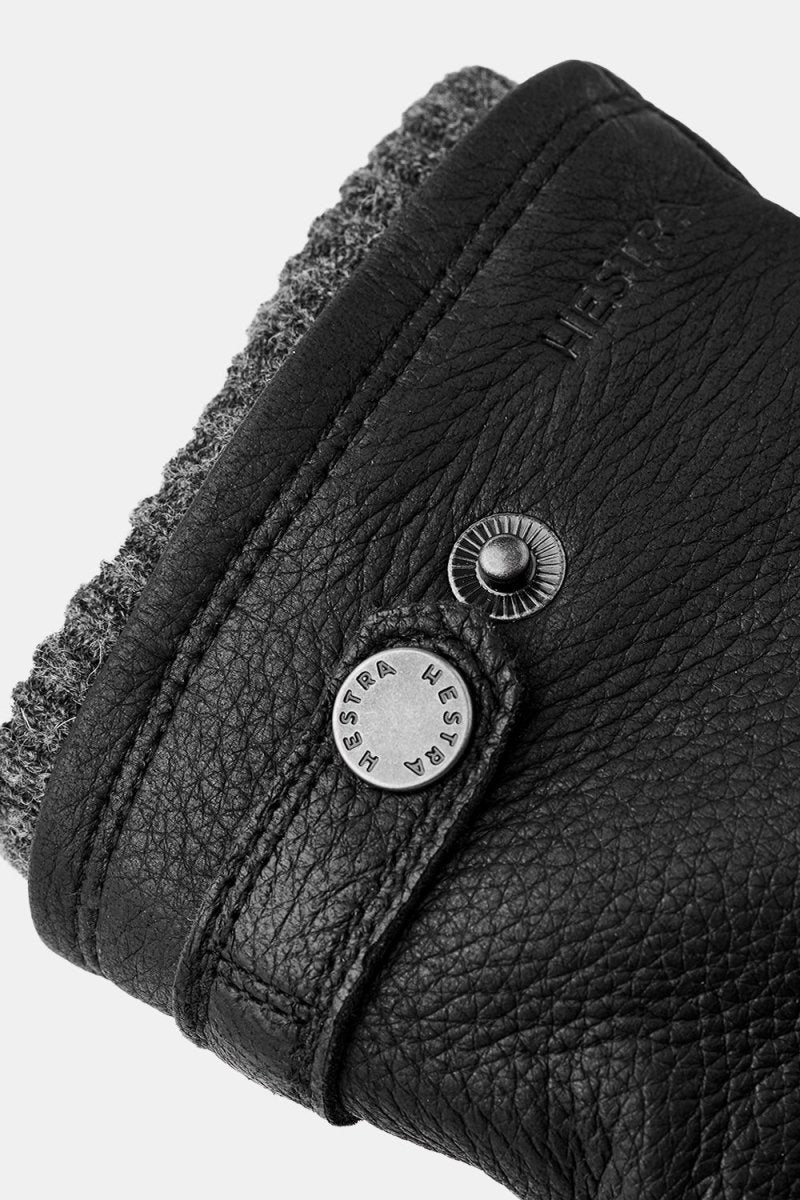 Hestra Leather Utsjö Gloves (Black) - Image 3
