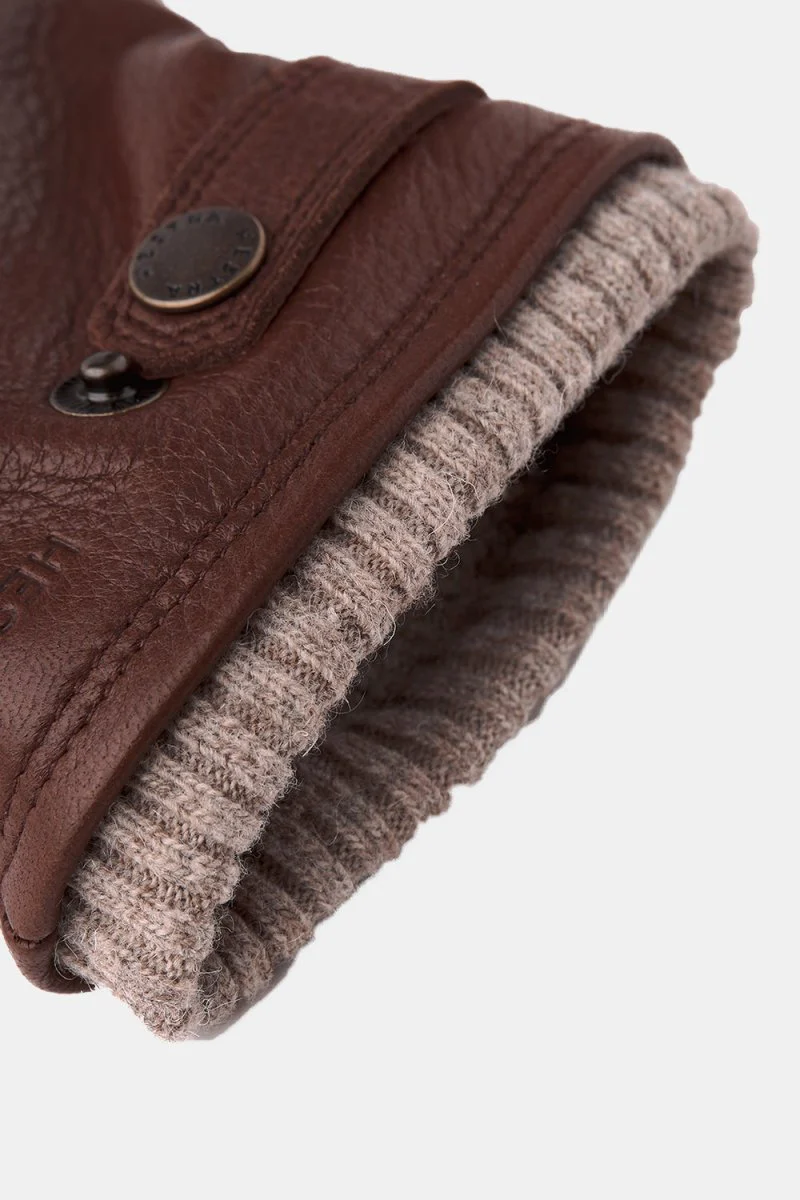 Hestra Leather Utsjö Gloves (Chestnut) - Image 2