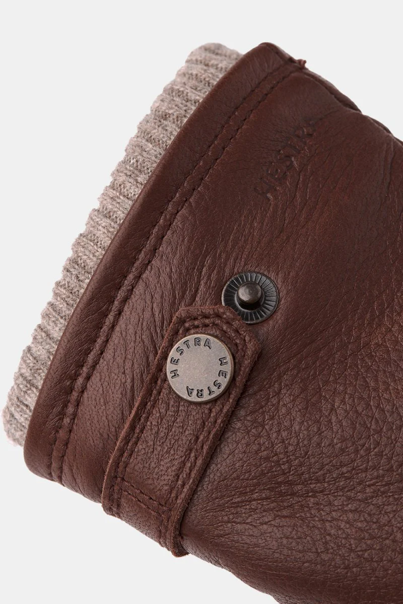 Hestra Leather Utsjö Gloves (Chestnut) - Image 3