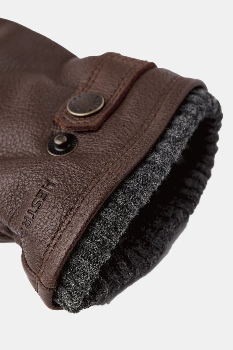 Hestra Leather Utsjö Gloves (Espresso) - Image 2