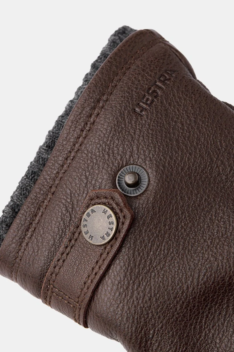 Hestra Leather Utsjö Gloves (Espresso) - Image 3
