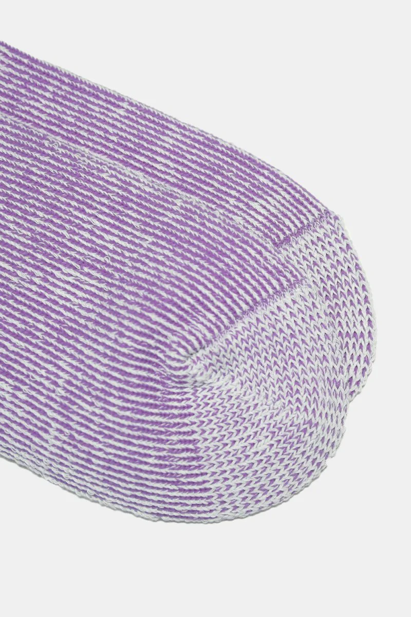 Kinari Skater Plating Crew Socks (Purple) - Image 2