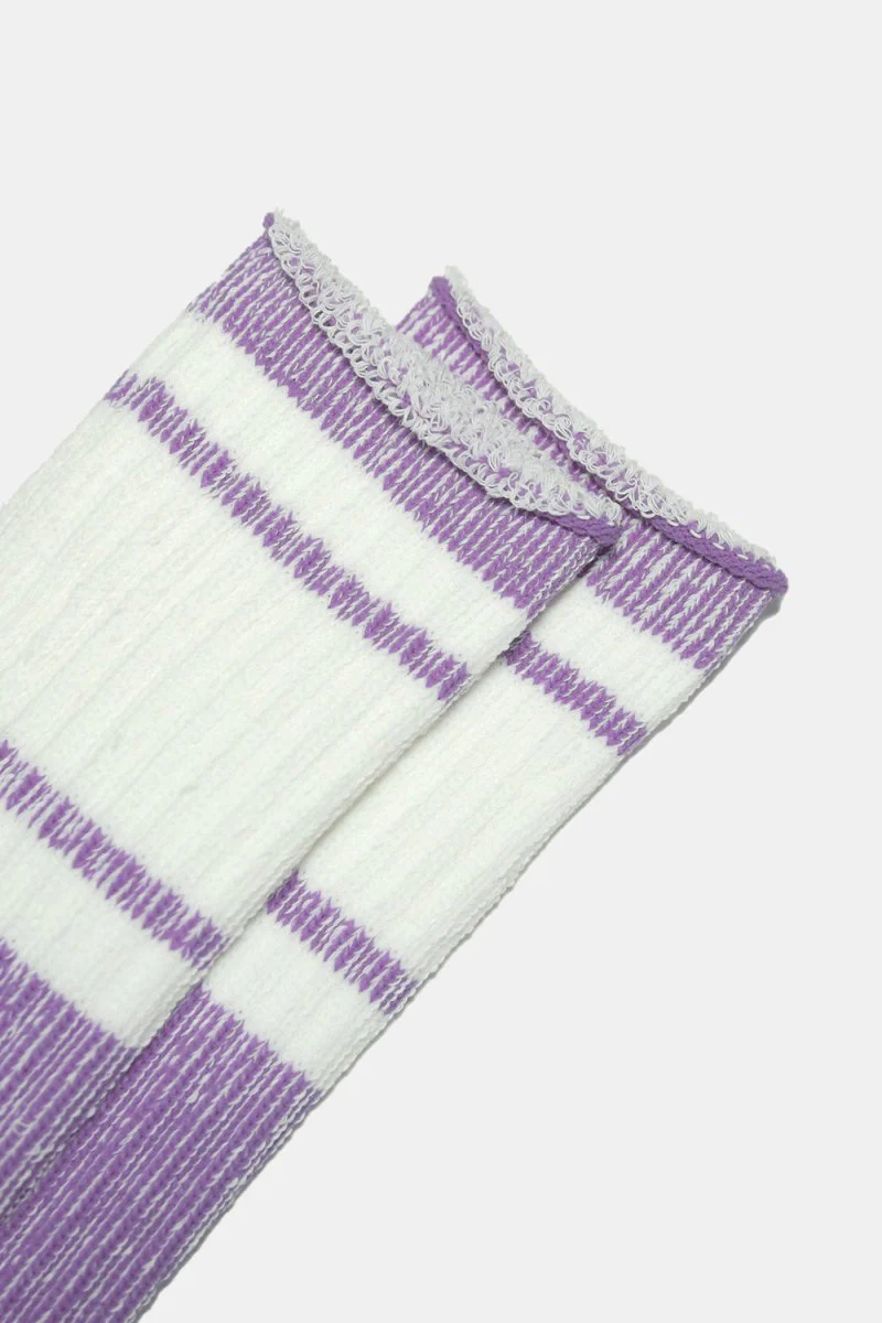 Kinari Skater Plating Crew Socks (Purple) - Image 3