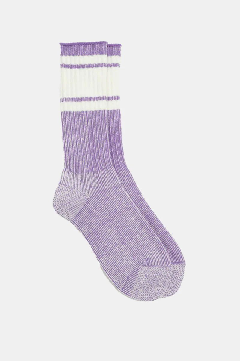 Kinari Skater Plating Crew Socks (Purple) - Image 4