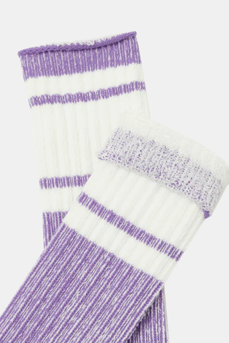 Kinari Skater Plating Crew Socks (Purple) - Image 5