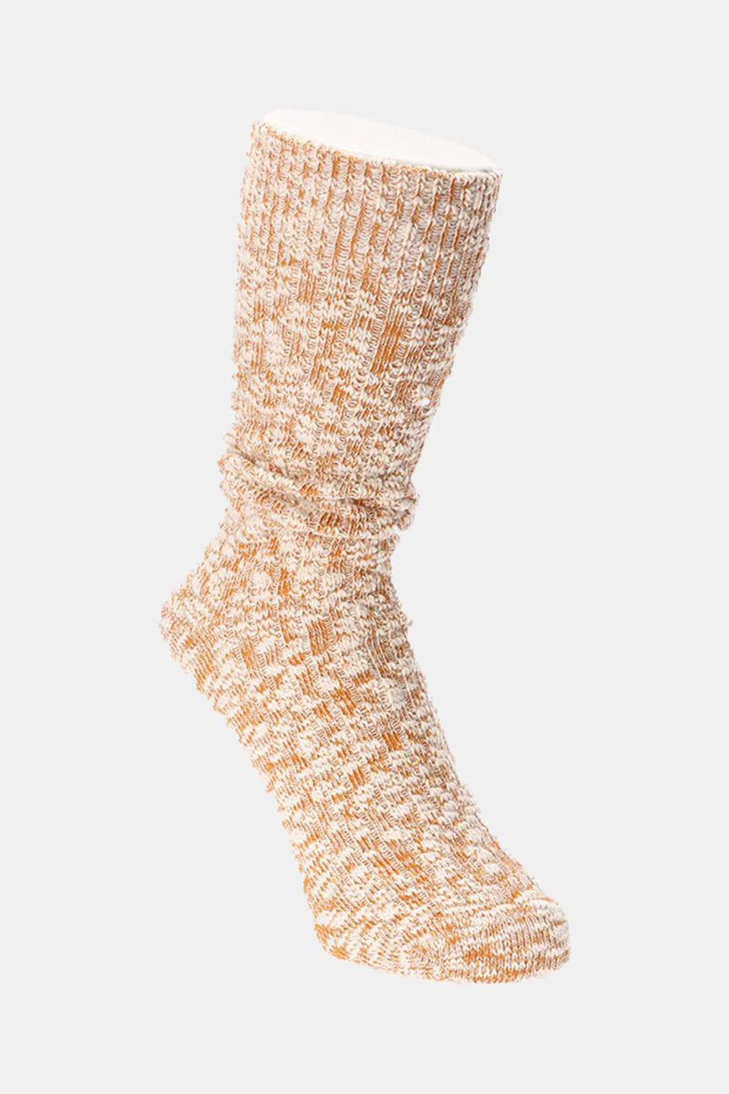 Anonymous Ism Light Weight Slub Crew Sock (Mustard)