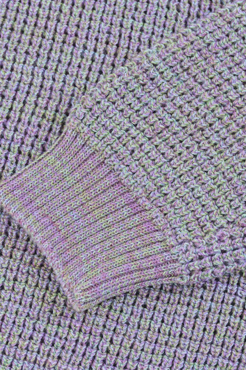 Anonymous Ism Mix Crew Neck Knit (Purple) - Image 2
