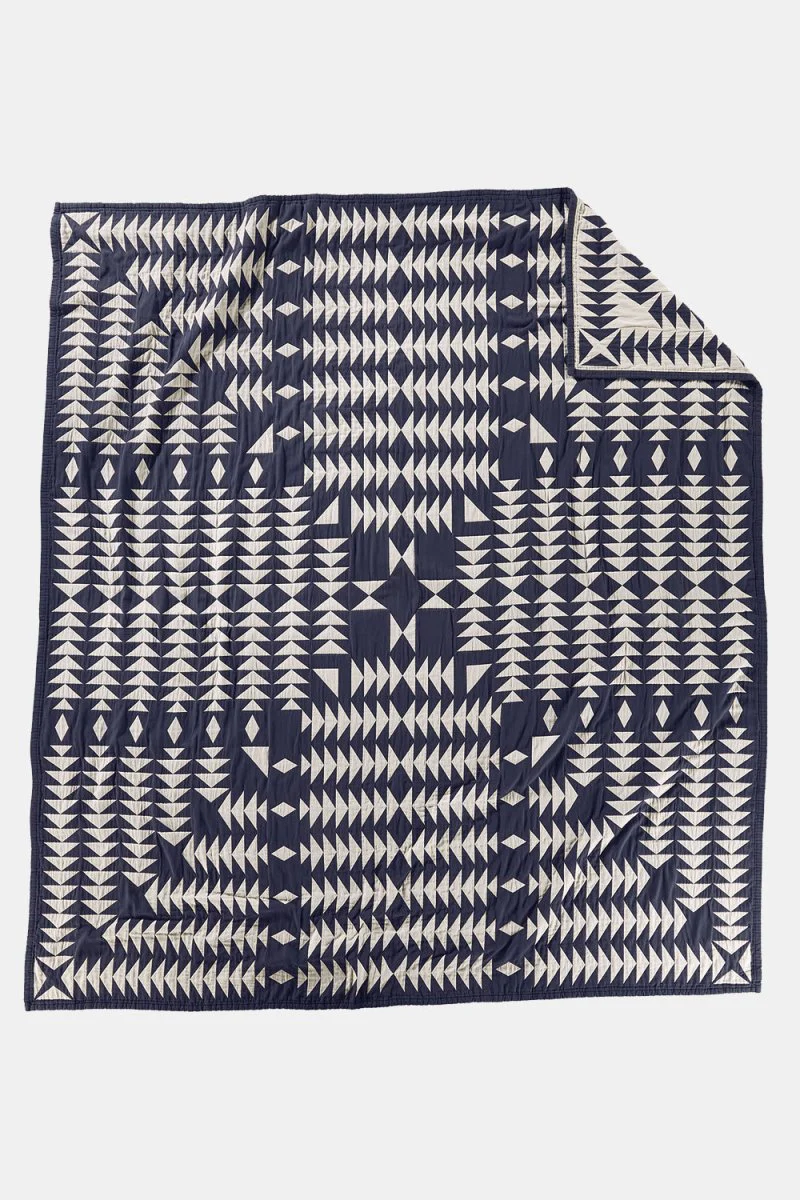 Pendleton Cotton Matelasse Twin Blanket (Midnight Nova Blue) - Image 3