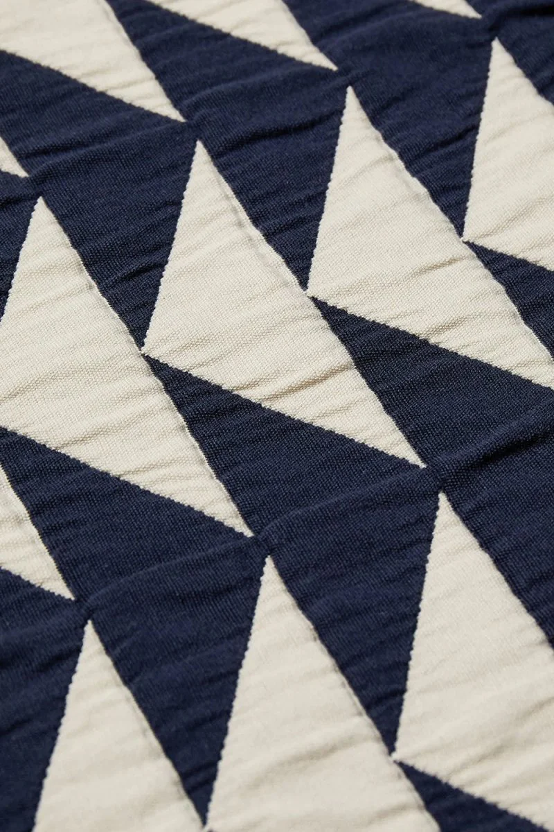 Pendleton Cotton Matelasse Twin Blanket (Midnight Nova Blue) - Image 5