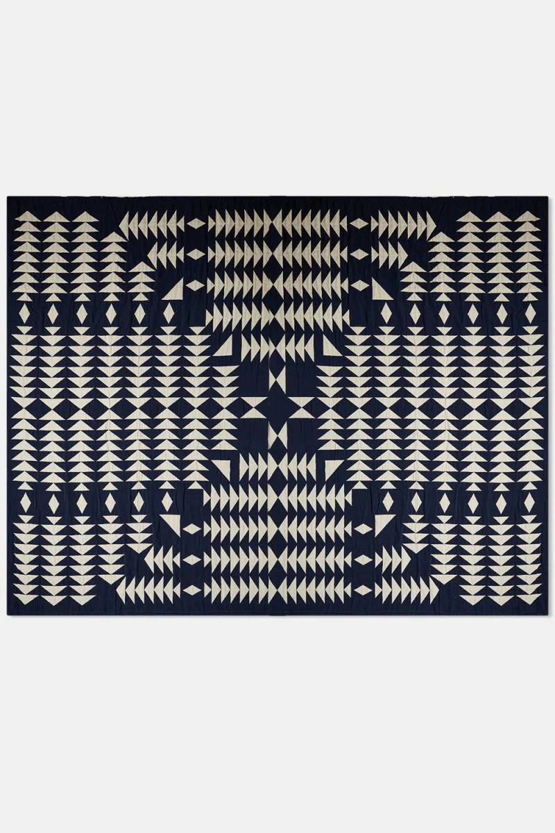 Pendleton Cotton Matelasse Twin Blanket (Midnight Nova Blue) - Image 6