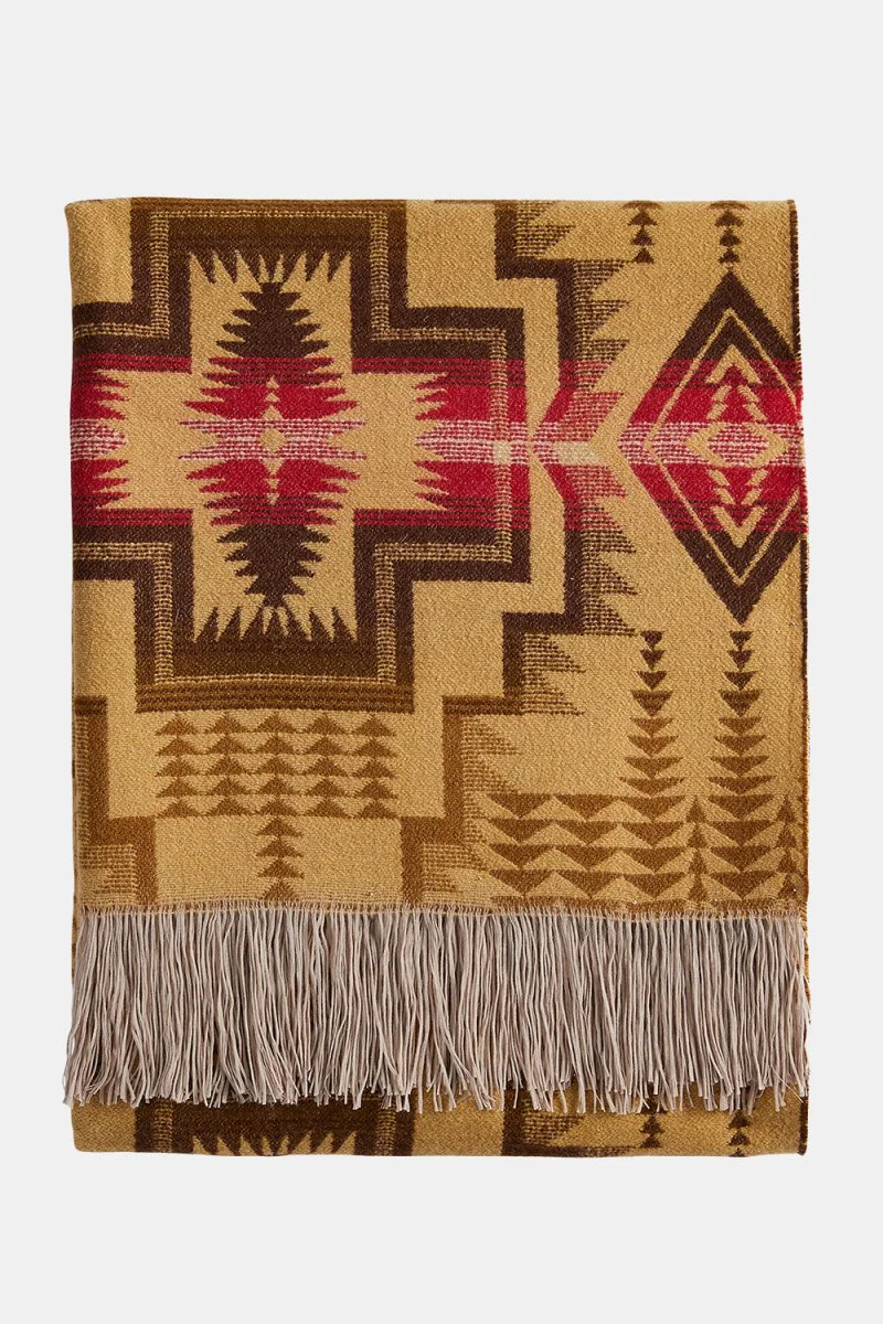 Pendleton Harding Star Fringed Throw (Bronze) - Image 4
