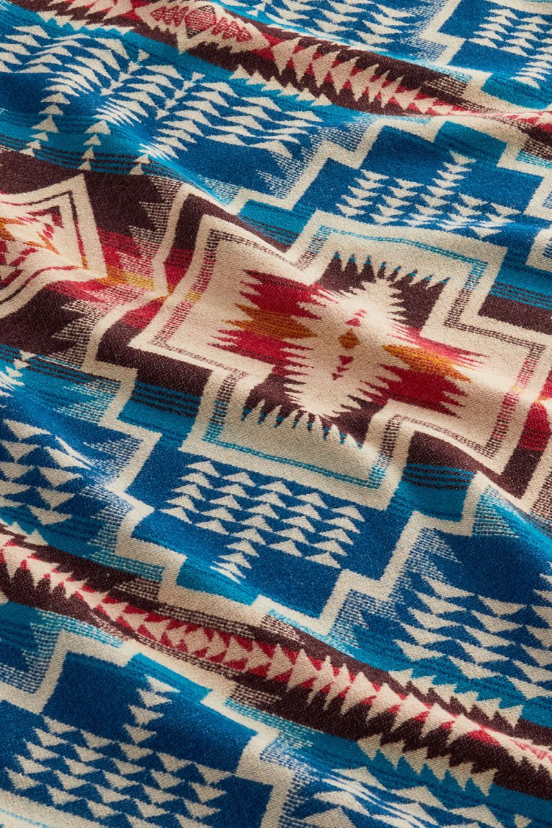 Pendleton Harding Star Fringed Throw (Royal Blue) - Image 2